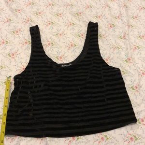 Scoop neck cropped tank